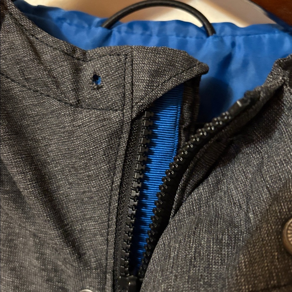 American Eagle Outfitters Charcoal and Black two-tone Windbreaker with Hood.